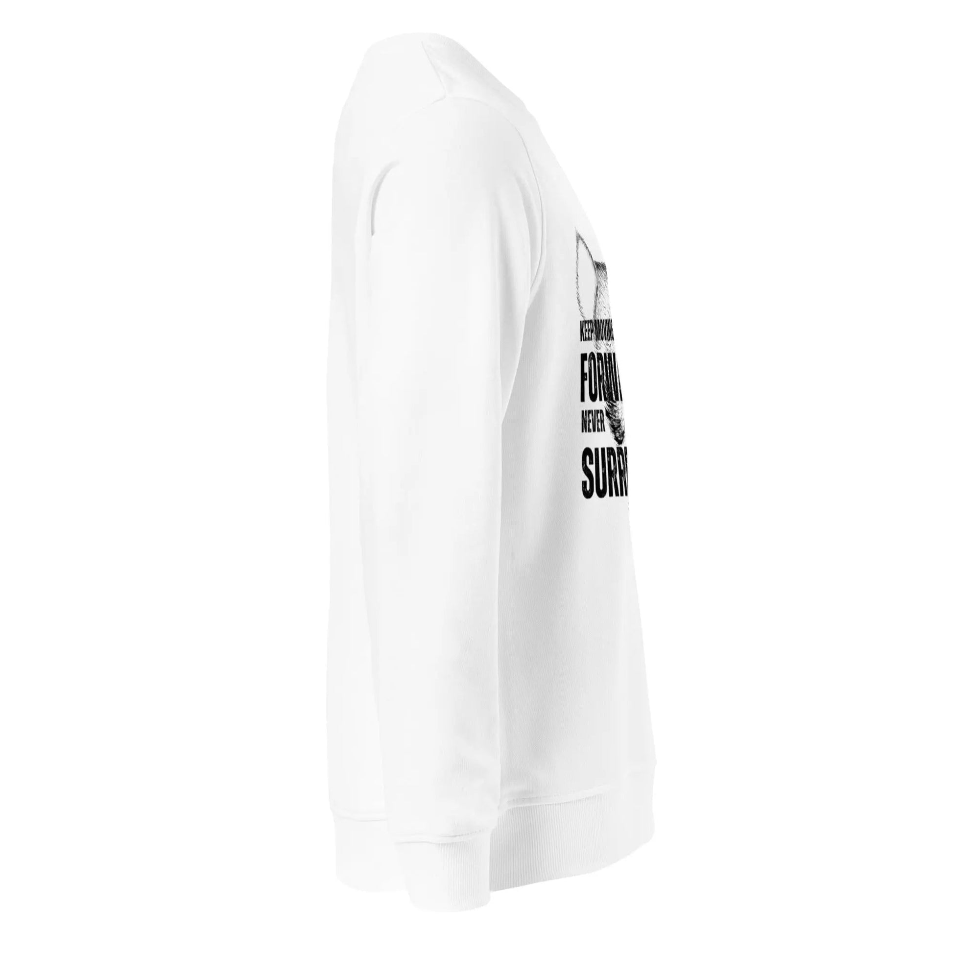Keep Moving Forward – Never Surrender | Motivational Gym Shirt (Unisex Organic Sweatshirt) - itx wears