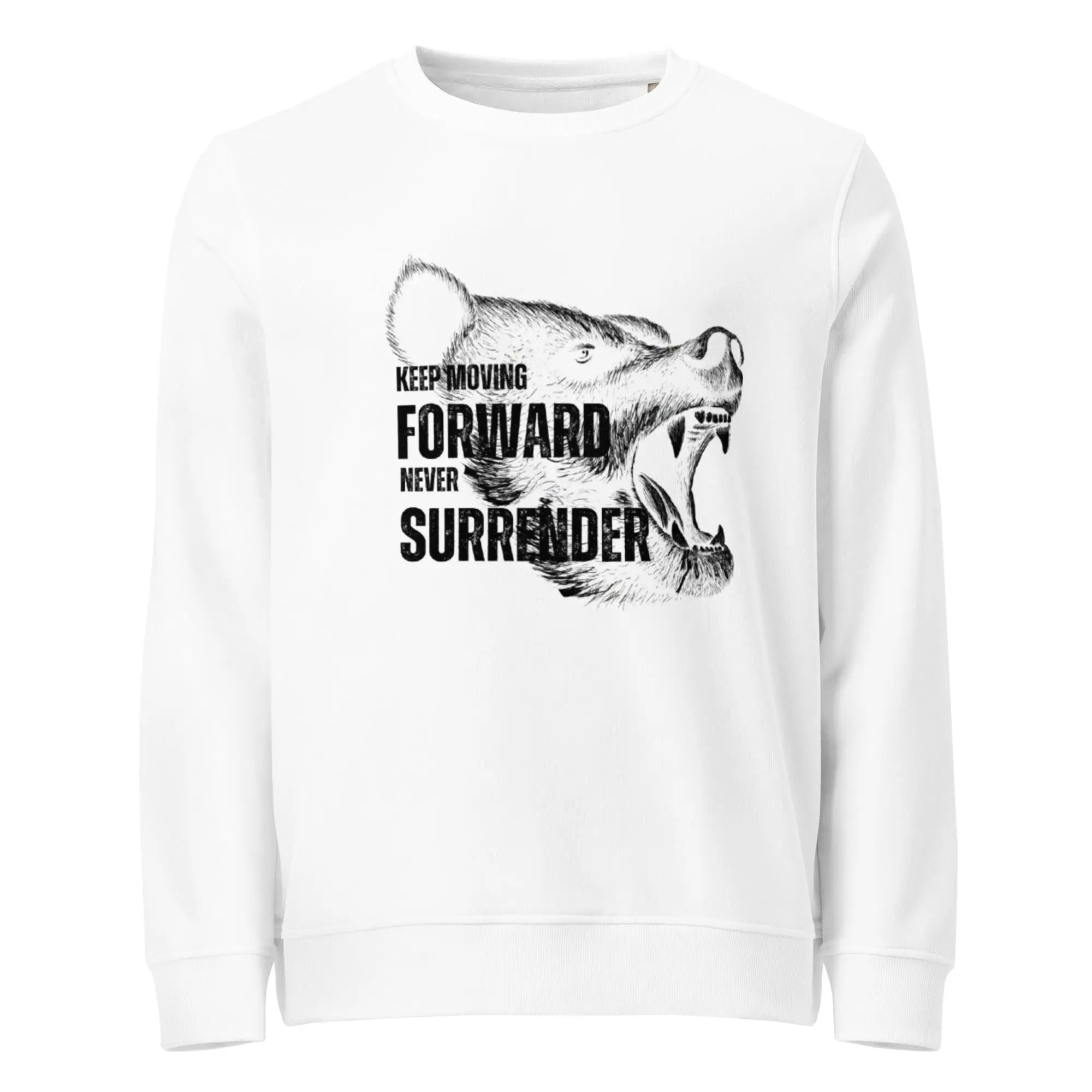 Keep Moving Forward – Never Surrender | Motivational Gym Shirt (Unisex Organic Sweatshirt) - itx wears